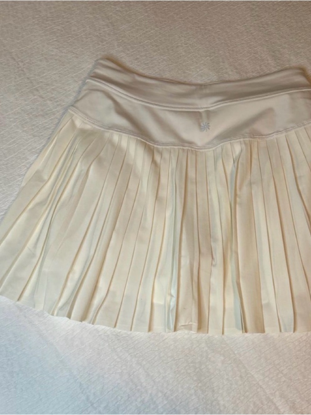 Athleta Tennis Skirt Cream Pleated